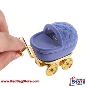 3/$25🔥Elegan Velvet Stroller Ring Box Jewelry Org